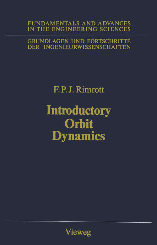 Book cover of Introductory Orbit Dynamics (1989) (Grundlagen und Fortschritte der Ingenieurwissenschaften)