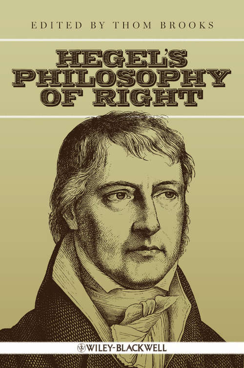 Book cover of Hegel's Philosophy of Right