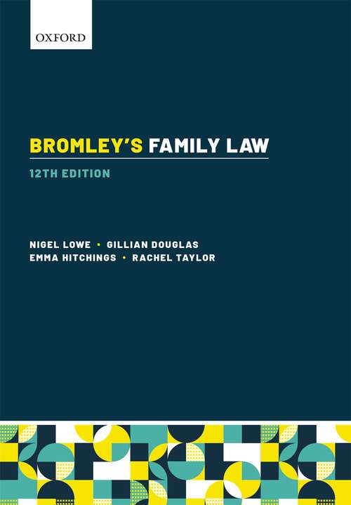 Book cover of Bromley's Family Law (12)