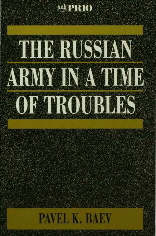 Book cover of The Russian Army in a Time of Troubles (PDF)