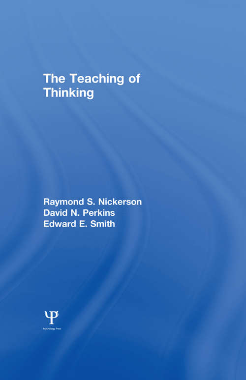 Book cover of The Teaching of Thinking