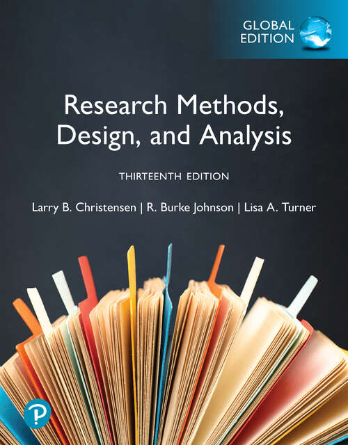 Book cover of Research Methods, Design, and Analysis, Global Edition -- (Perpetual Access)