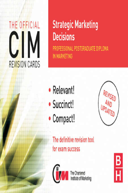 Book cover of CIM Revision Cards Strategic Marketing Decisions (2)