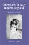 Book cover of Impostures in early modern England: Representations and perceptions of fraudulent identities (Politics, Culture and Society in Early Modern Britain)