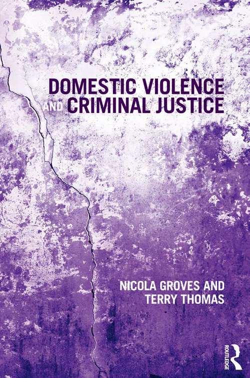 Book cover of Domestic Violence and Criminal Justice