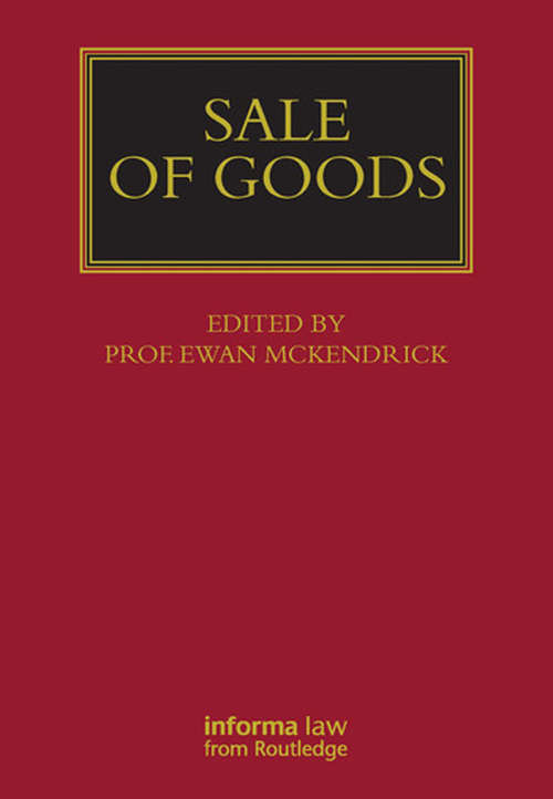 Book cover of Sale of Goods (Lloyd's Commercial Law Library)