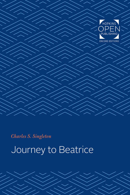 Book cover of Journey to Beatrice: Dante Studies V2