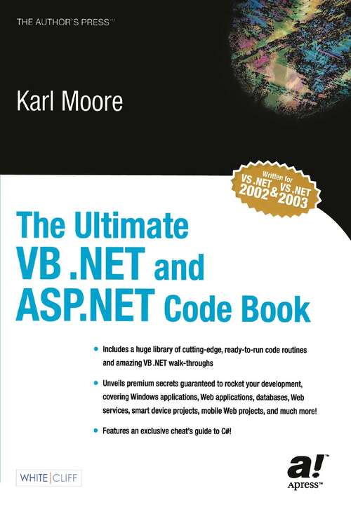 Book cover of The Ultimate VB .NET and ASP.NET Code Book (1st ed.)