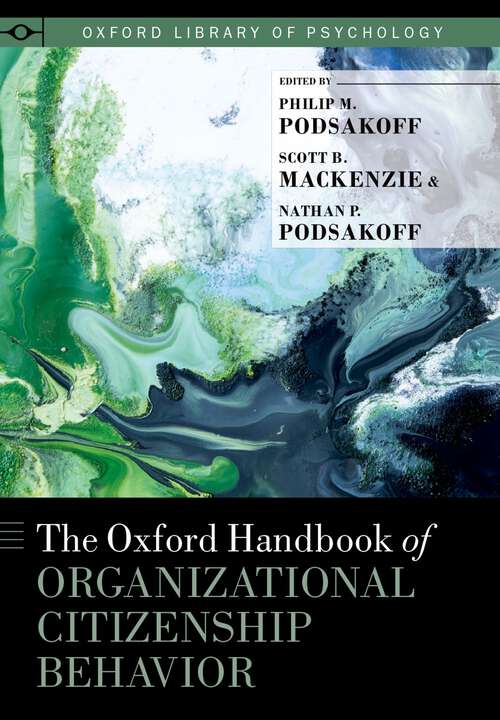 Book cover of The Oxford Handbook of Organizational Citizenship Behavior (Oxford Library of Psychology)
