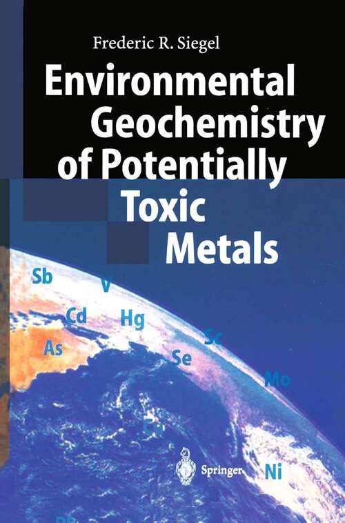 Book cover of Environmental Geochemistry of Potentially Toxic Metals (2002)