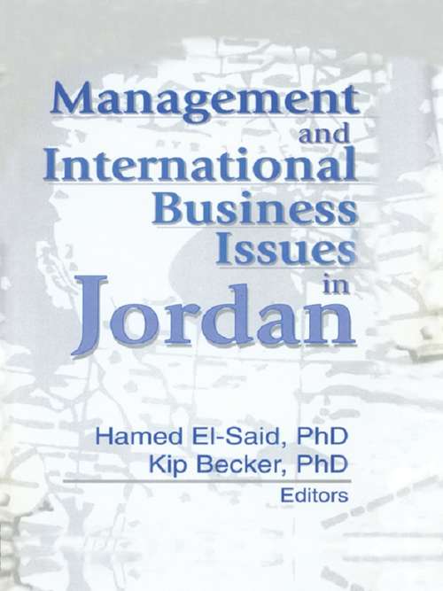 Book cover of Management and International Business Issues in Jordan