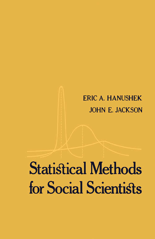 Book cover of Statistical Methods for Social Scientists