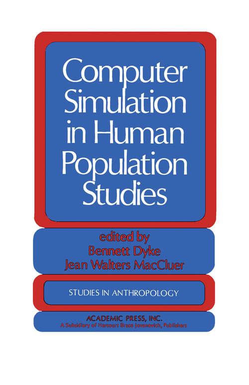 Book cover of Computer Simulation in Human Population Studies