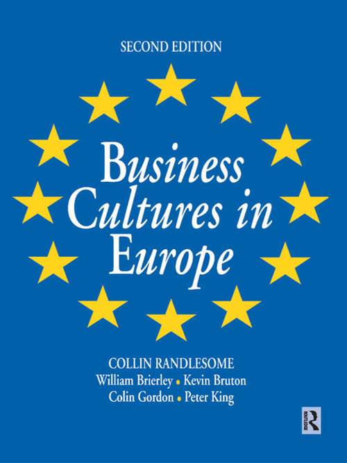 Book cover of Business Cultures in Europe (2)