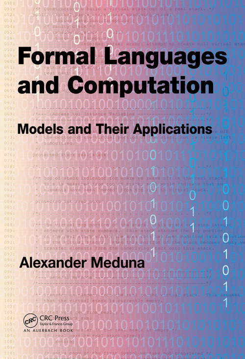 Book cover of Formal Languages and Computation: Models and Their Applications