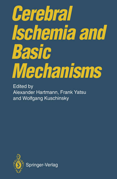 Book cover of Cerebral Ischemia and Basic Mechanisms (1994)