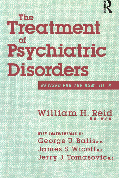 Book cover of The Treatment Of Psychiatric Disorders