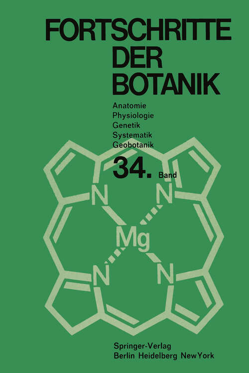 Book cover of Fortschritte der Botanik (1972) (Progress in Botany #34)