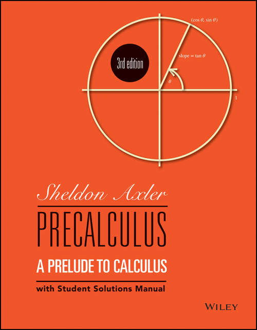 Book cover of Precalculus: A Prelude to Calculus