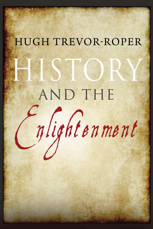 Book cover of History and the Enlightenment