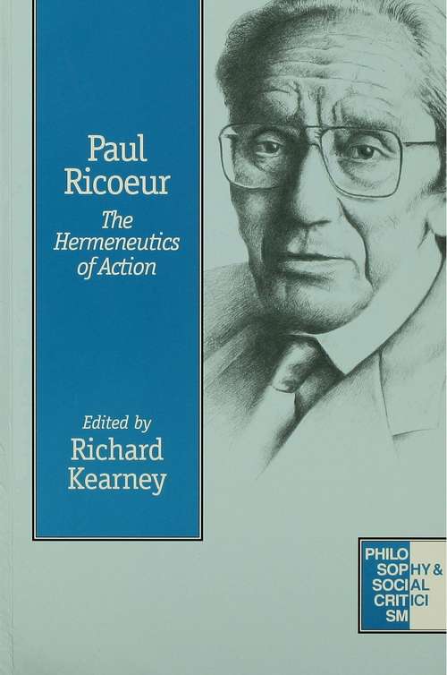 Book cover of Paul Ricoeur: The Hermeneutics of Action