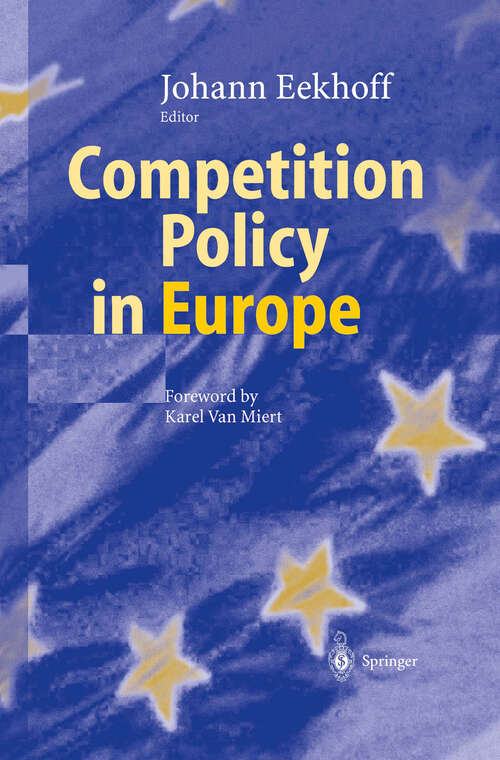 Book cover of Competition Policy in Europe (2004)