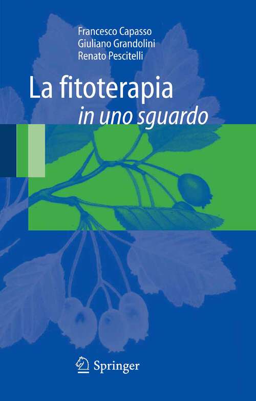 Book cover of La fitoterapia in uno sguardo (2008)