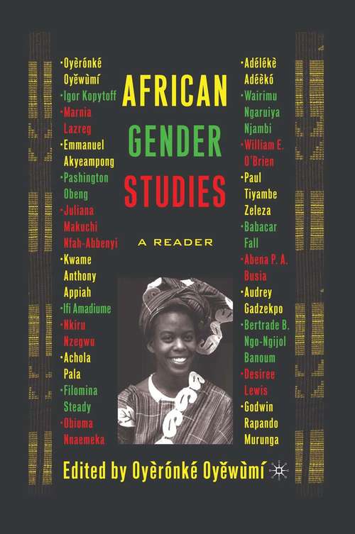 Book cover of African Gender Studies: A Reader (1st ed. 2005)