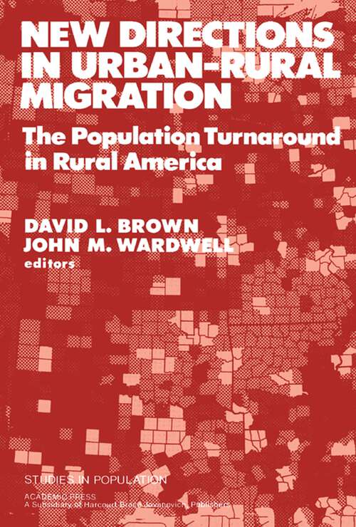 Book cover of New Directions in Urban–Rural Migration: The Population Turnaround in Rural America