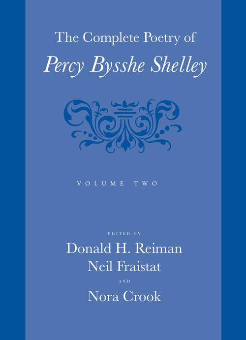 Book cover of The Complete Poetry of Percy Bysshe Shelley