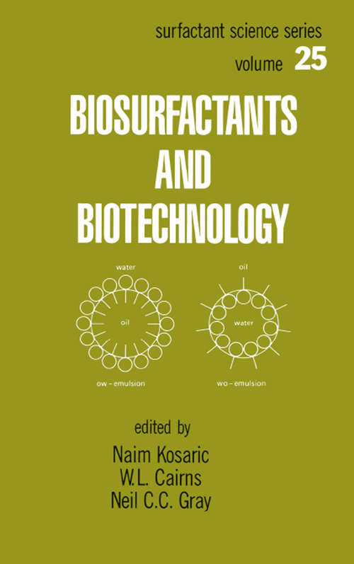 Book cover of Biosurfactants and Biotechnology (Surfactant Science Ser.)