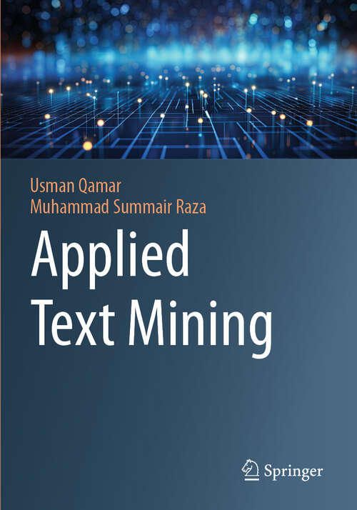 Book cover of Applied Text Mining (2024)