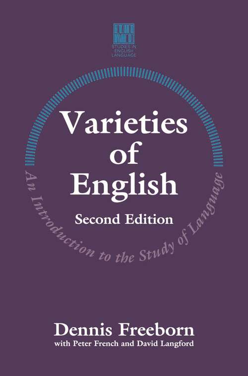 Book cover of Varieties of English: An Introduction to the Study of Language (2nd ed. 1993) (Studies in English Language)