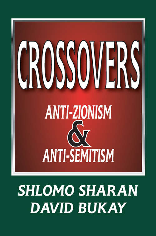 Book cover of Crossovers: Anti-zionism and Anti-semitism