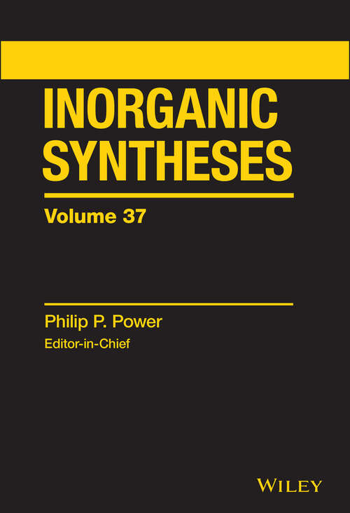 Book cover of Inorganic Syntheses (Volume 33) (Inorganic Syntheses #33)