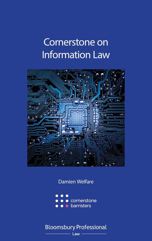 Book cover of Cornerstone on Information Law (Cornerstone on...)