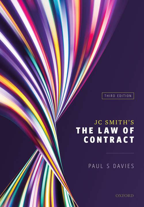 Book cover of JC Smith's The Law of Contract
