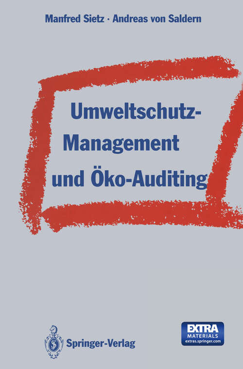 Book cover of Umweltschutz-Management und Öko-Auditing (1993)