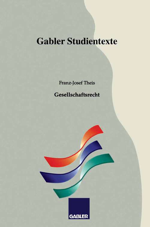 Book cover of Gesellschaftsrecht (1994) (Gabler-Studientexte)