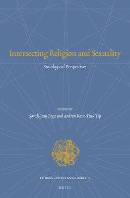 Book cover of Intersecting Religion And Sexuality: Sociological Perspectives (PDF) (Religion And The Social Order Ser. #27)