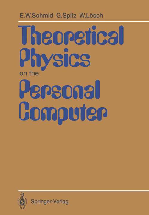 Book cover of Theoretical Physics on the Personal Computer (1988)