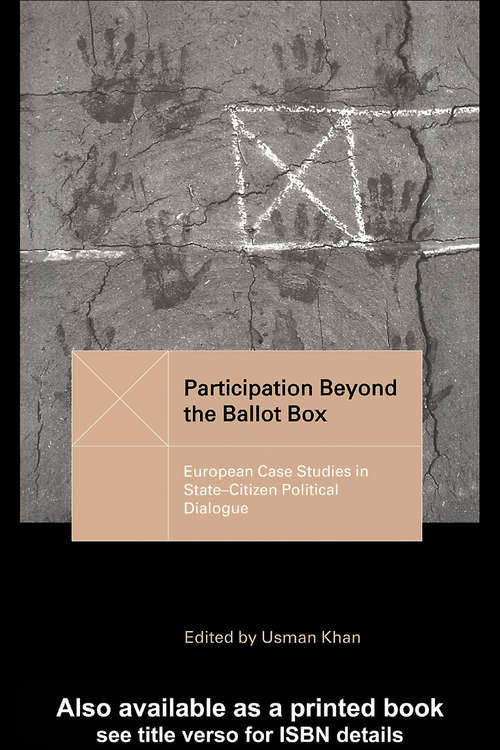 Book cover of Participation Beyond the Ballot Box: European Case Studies in State-Citizen Political Dialogue