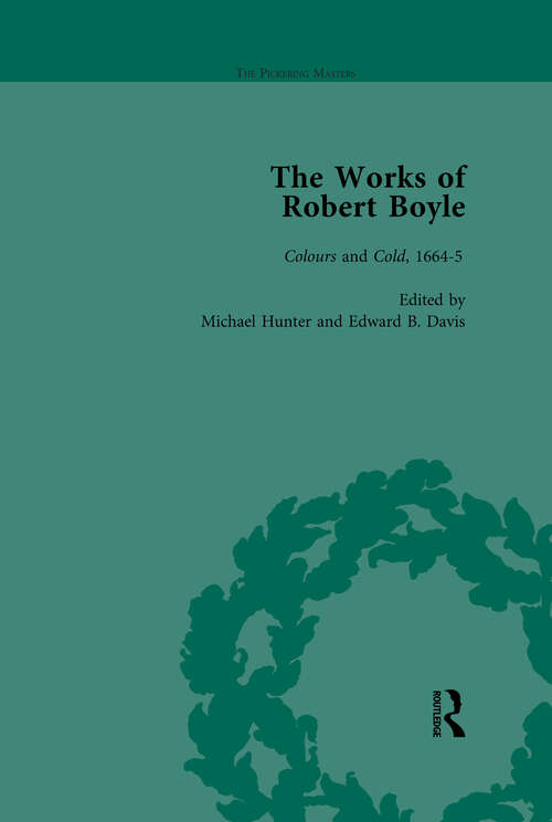 Book cover of The Works of Robert Boyle, Part I Vol 4