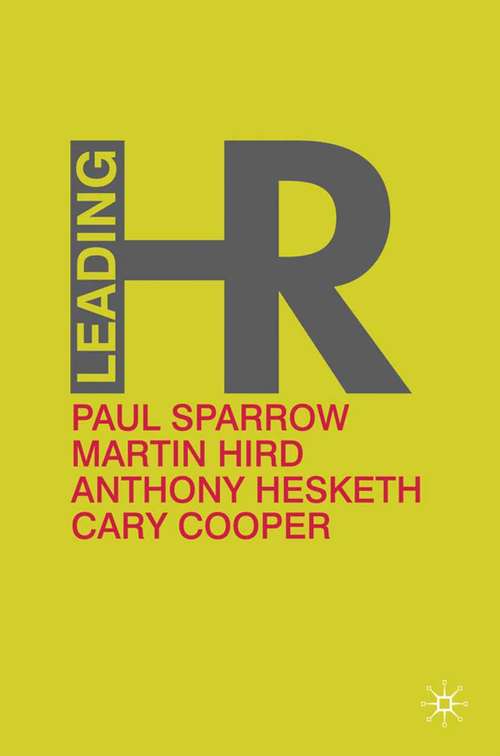 Book cover of Leading HR (2010)