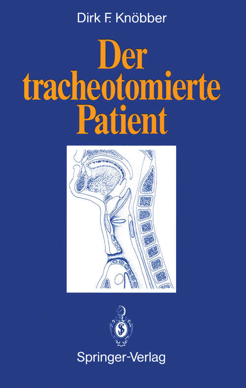 Book cover of Der tracheotomierte Patient (1991)