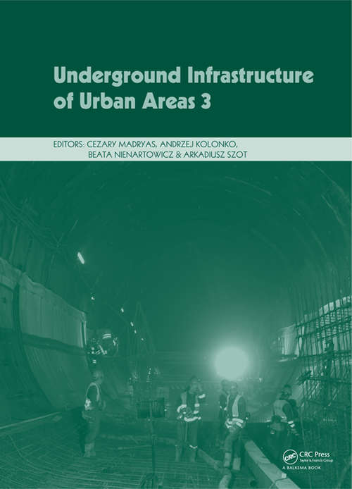 Book cover of Underground Infrastructure of Urban Areas 3
