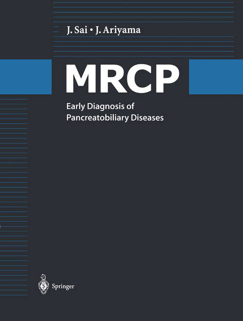 Book cover of MRCP: Early Diagnosis of Pancreatobiliary Diseases (2000)