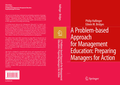 Book cover of A Problem-based Approach for Management Education: Preparing Managers for Action (2007)