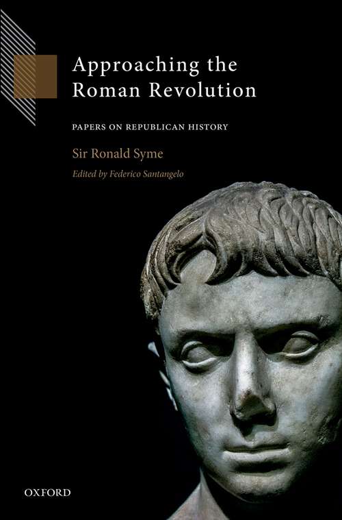 Book cover of Approaching the Roman Revolution: Papers on Republican History