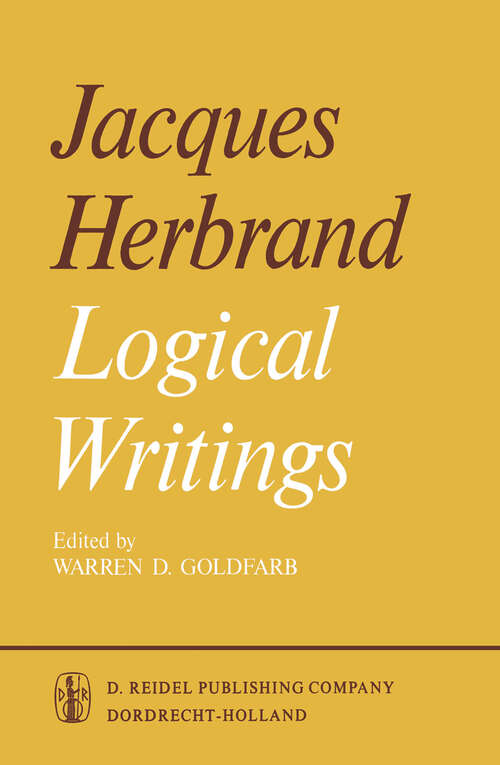 Book cover of Logical Writings (1971)